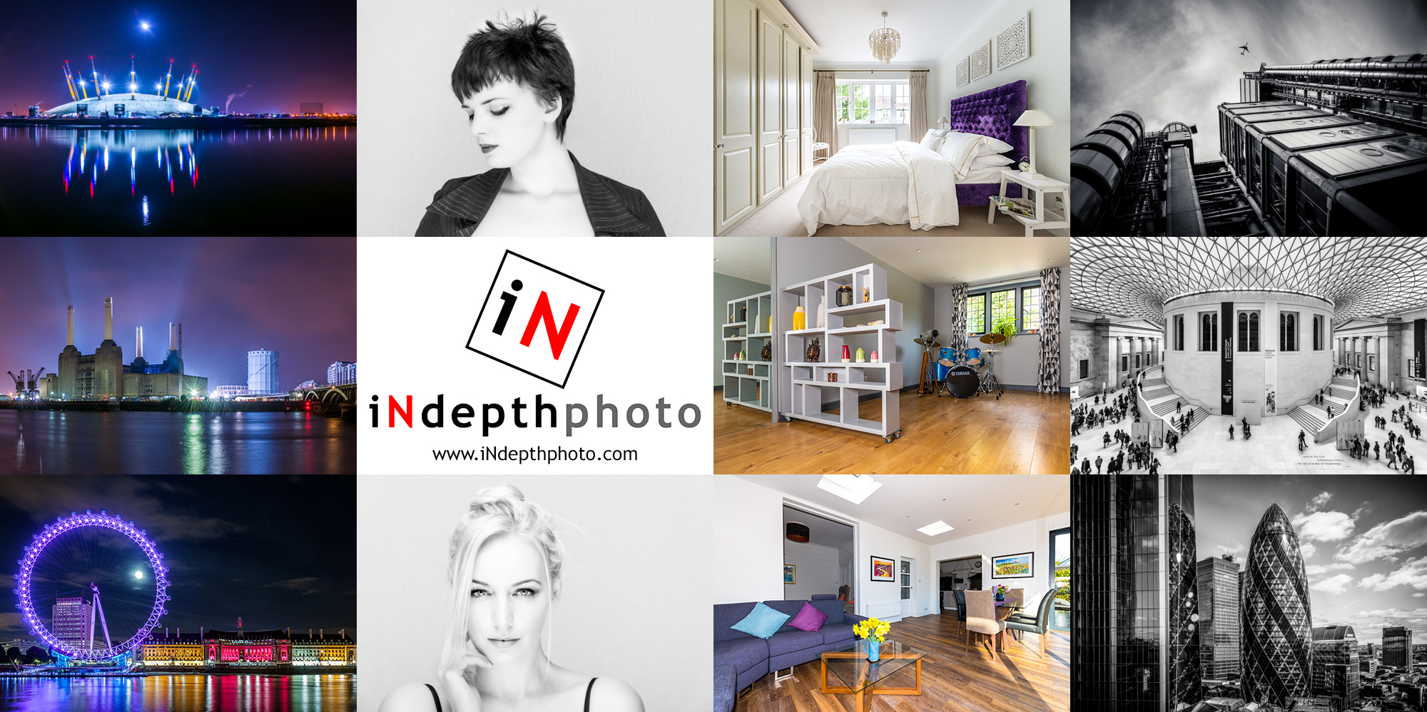 iNdepthphoto portfolio splash collage